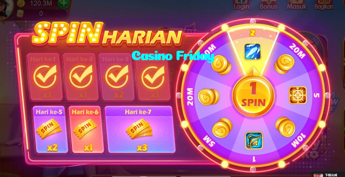 Casino Friday casino presented on mobile device in Pakistan with slots and live games
